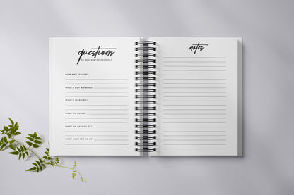 White Cut The Check Undated Planner + Free Gold Pen & Gold Paper Clips [PREORDER Ship Date 12/09]