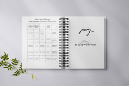 White Cut The Check Undated Planner + Free Gold Pen & Gold Paper Clips [PREORDER Ship Date 12/09]