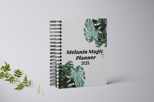 Calm Palm Undated Planner + Free Gold Pen & Gold Paper Clips [PREORDER Ship Date 12/09]