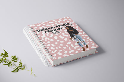 Pink Boujee AF Undated Planner + Free Gold Pen & Gold Paper Clips [PREORDER Ship Date 12/09]